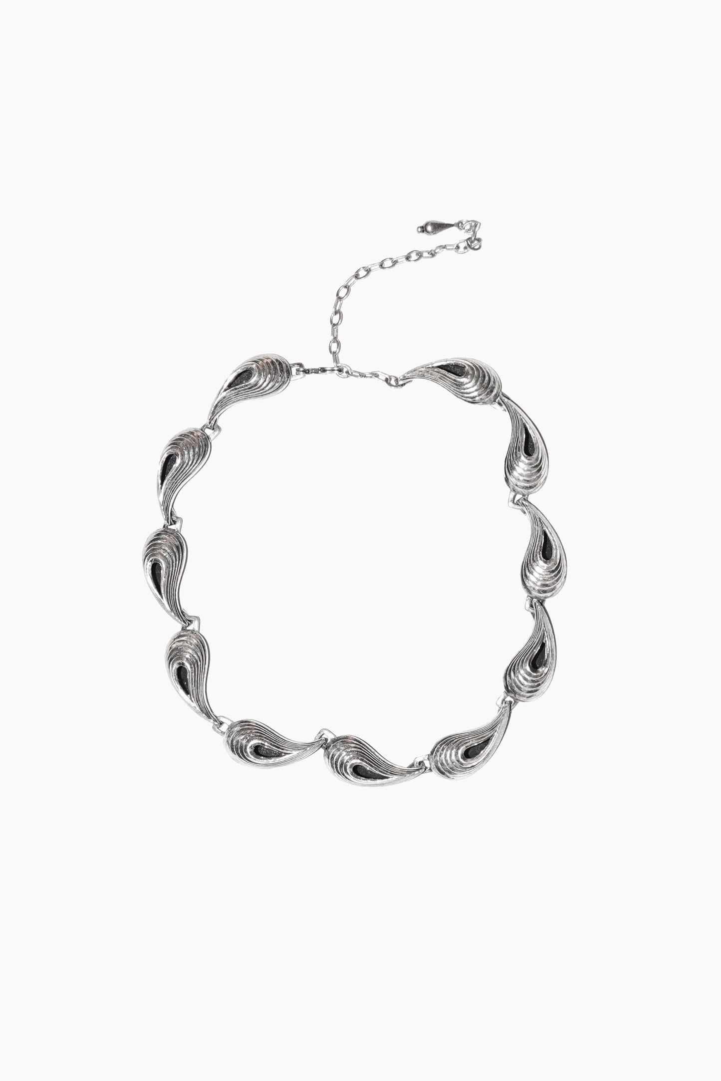 WAVE SWIRL NECKLACE (STERLING SILVER)