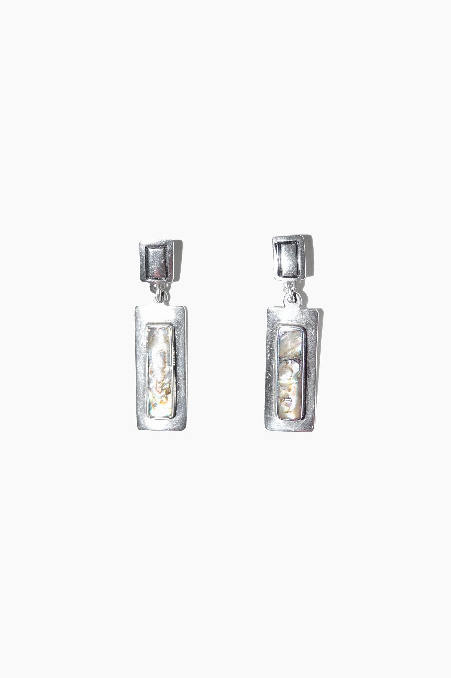 ABALONE DROP EARRINGS (STERLING SILVER)