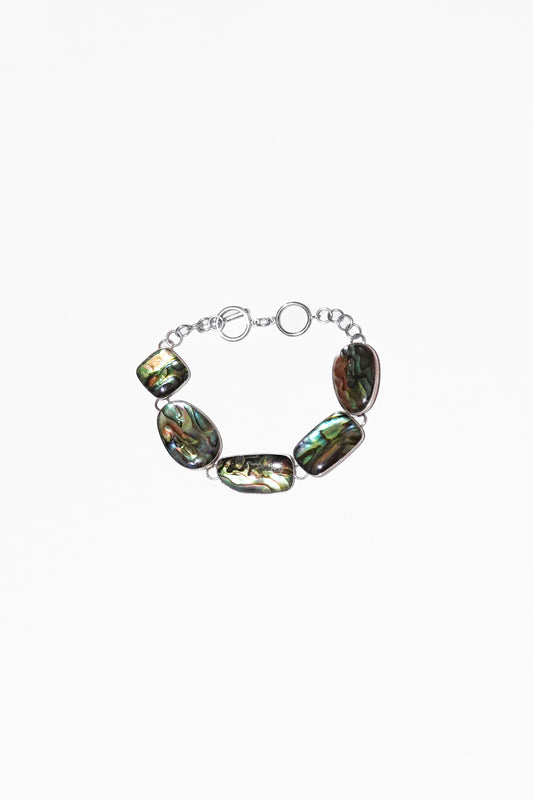 ABALONE BRACELET (STERLING SILVER) (#002)