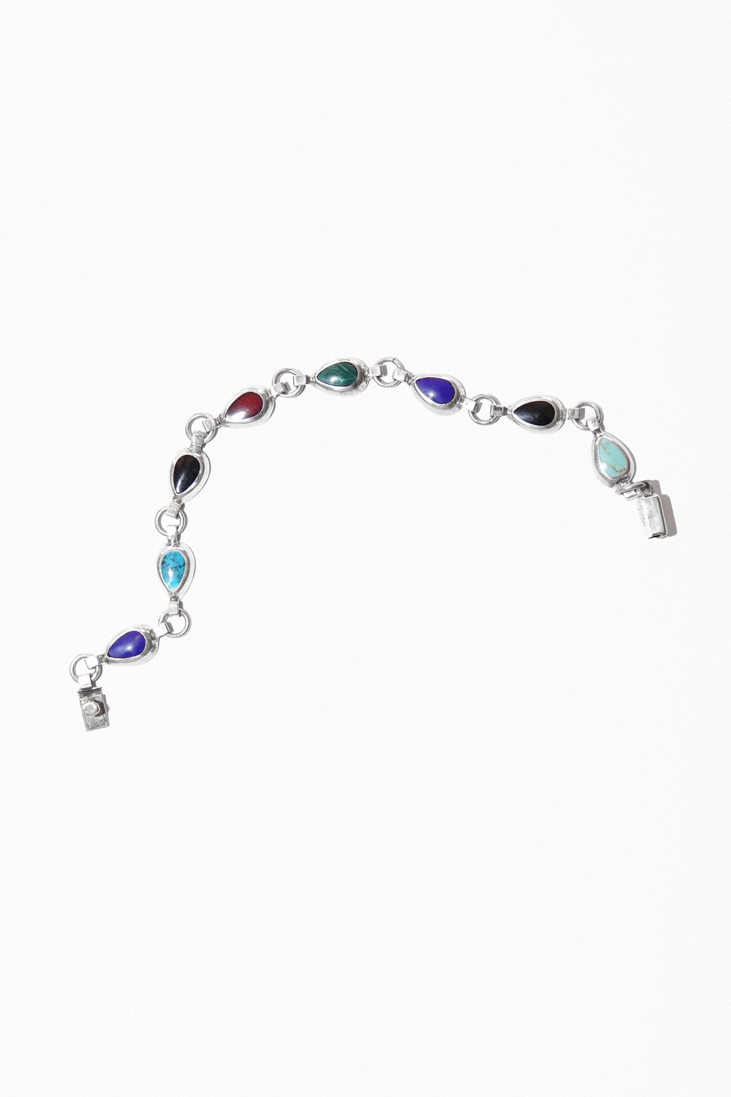 TEARDROP ROUND BRACELET (STERLING SILVER)