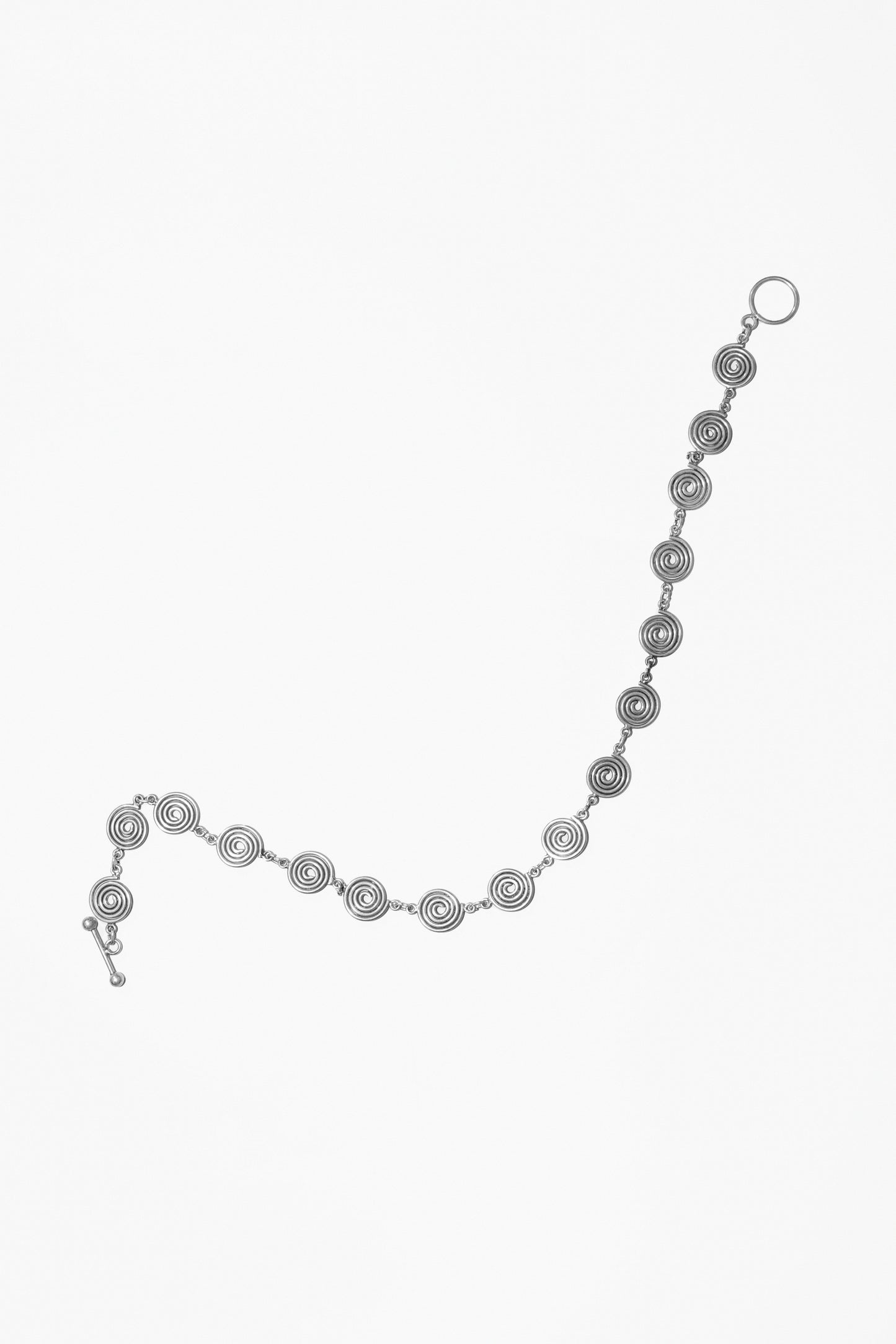 SPIRAL CHAIN NECKLACE (STERLING SILVER)