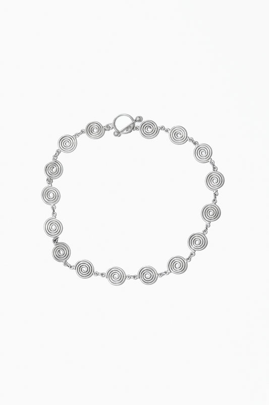 SPIRAL CHAIN NECKLACE (STERLING SILVER)