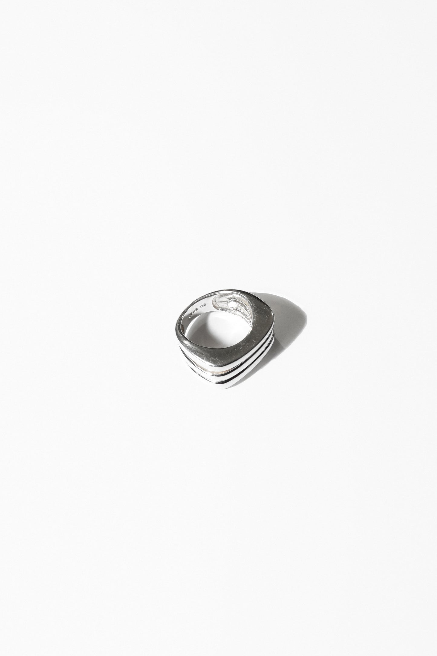 SQUARE BAND RING (STERLING SILVER)