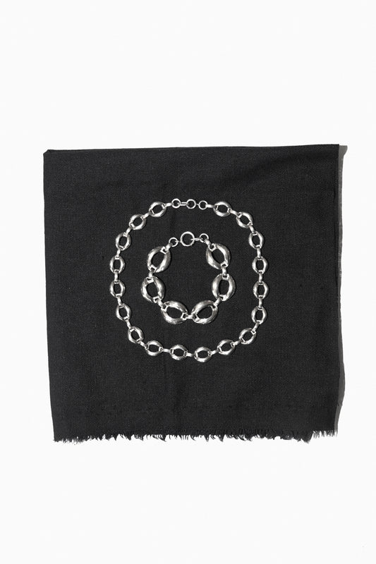 OPEN LINK BRACELET (STERLING SILVER)