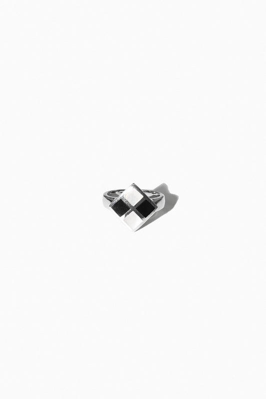 FOUR SQUARE RING (STERLING SILVER)