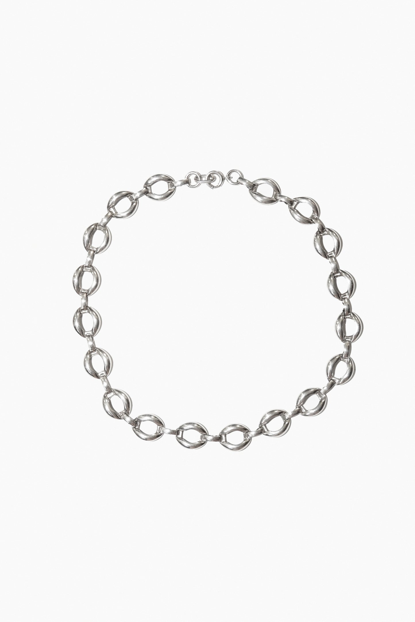 OPEN LINK CHOKER NECKLACE (STERLING SILVER)