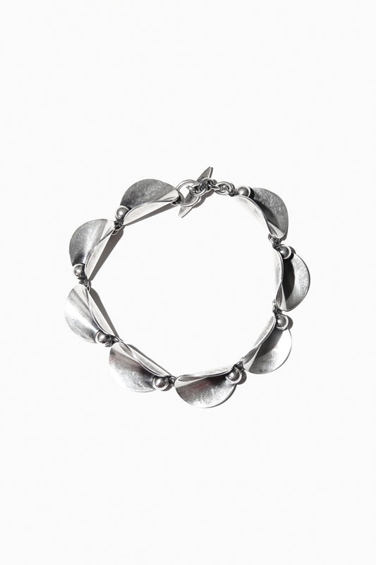 CALLA LILY CHAIN BRACELET (STERLING SILVER)