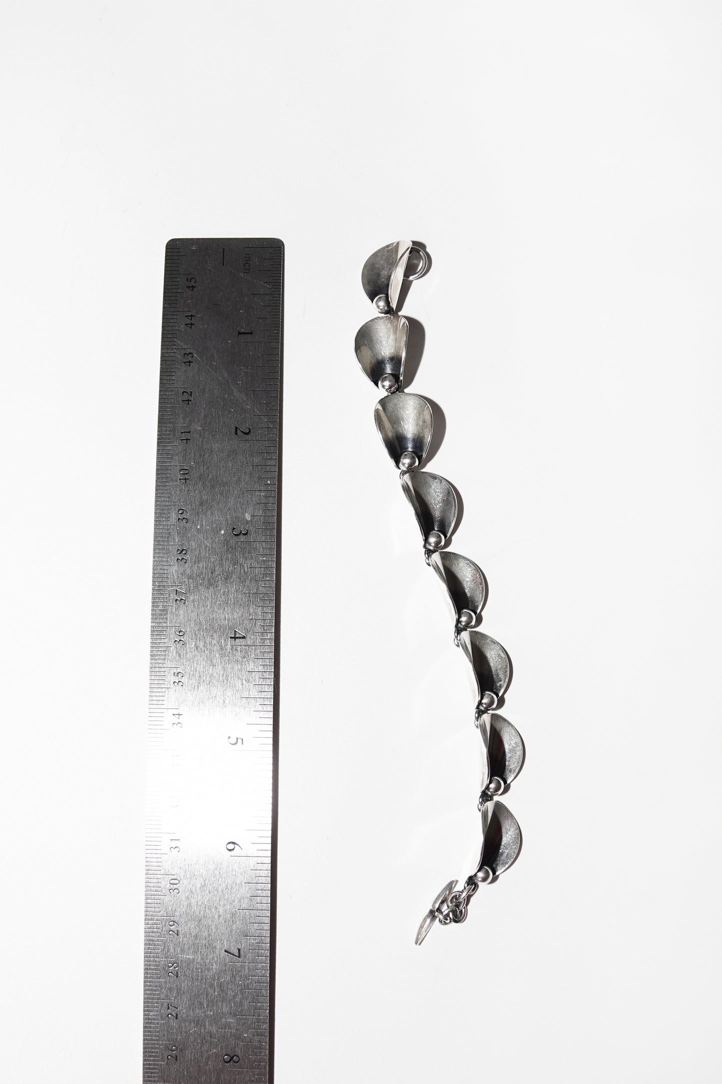 CALLA LILY CHAIN BRACELET (STERLING SILVER)