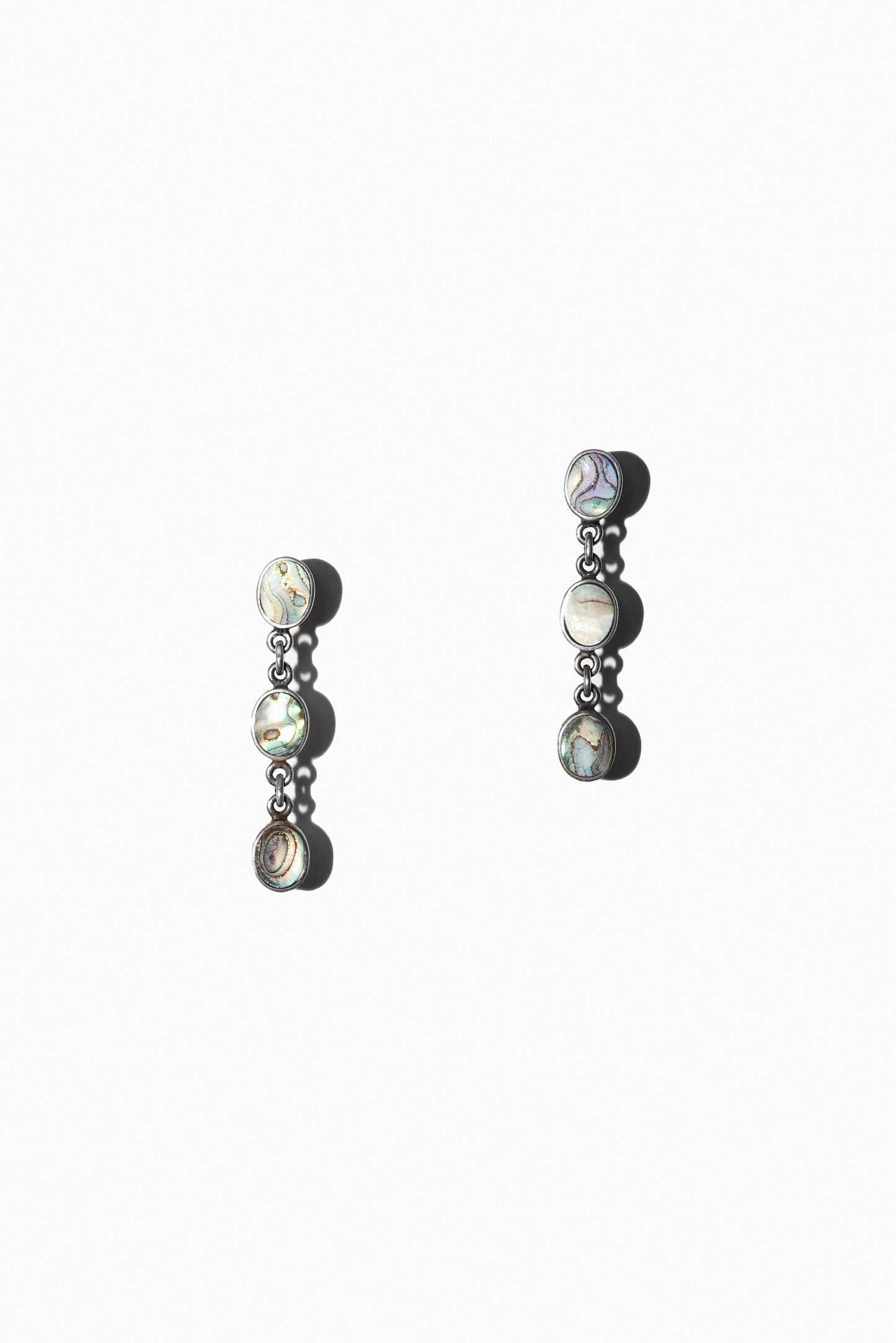 ABALONE STRAND EARRINGS (STERLING SILVER)
