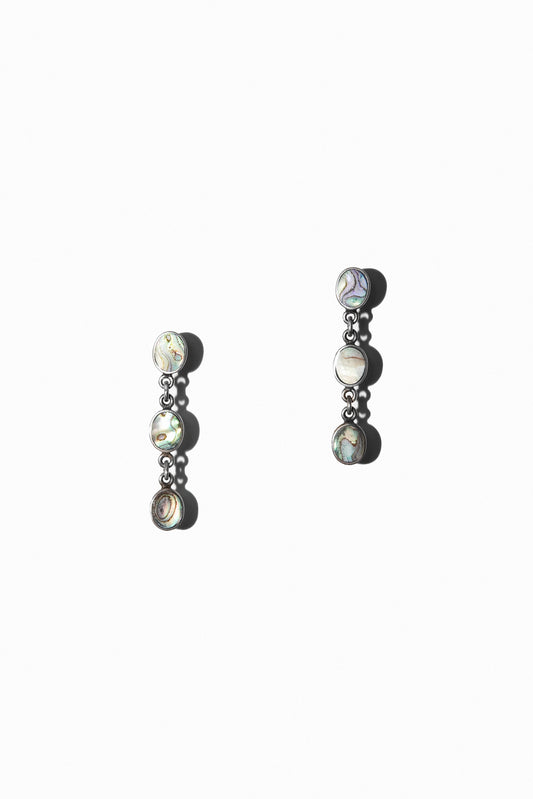 ABALONE STRAND EARRINGS (STERLING SILVER)
