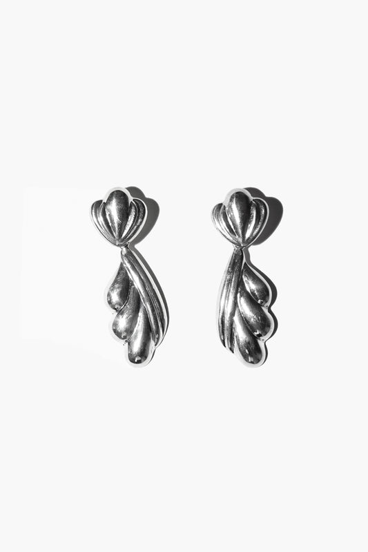 WINGED DROP EARRINGS (STERLING SILVER)