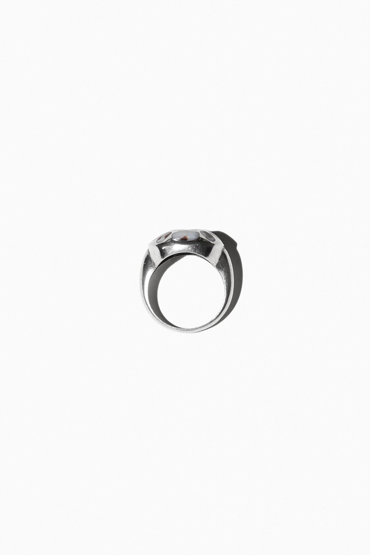 COWRIE INLAY RING (STERLING SILVER)