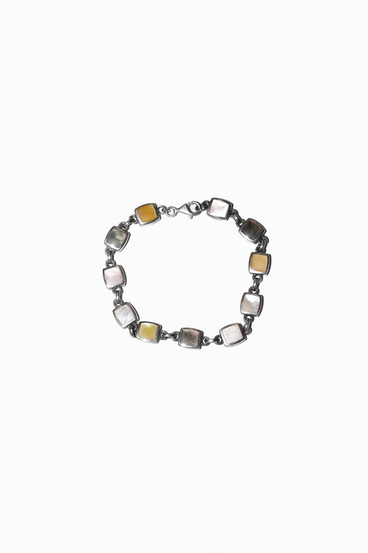 ABALONE / MOTHER OF PEARL BRACELET (STERLING SILVER)