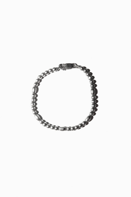 SEED BEAD BRACELET (STERLING SILVER)