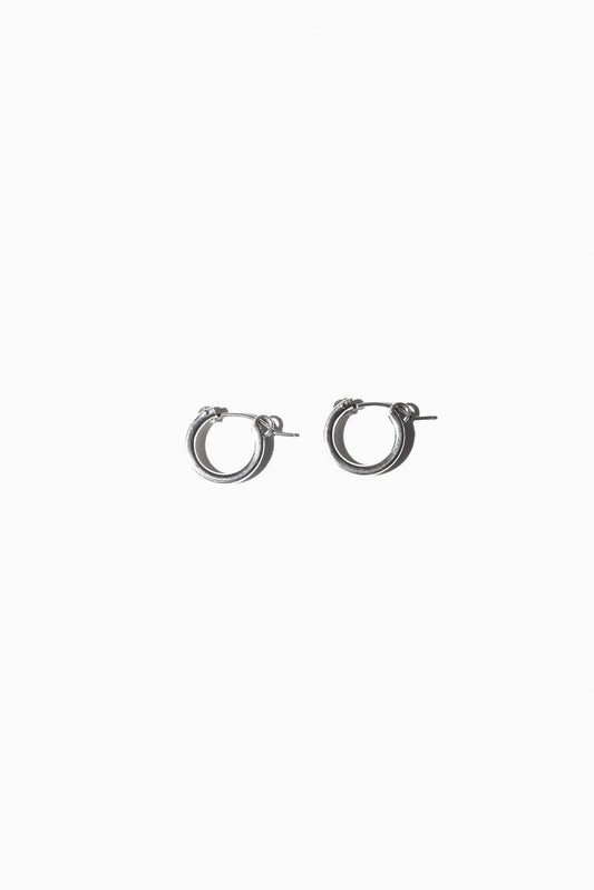 TINY RIM HOOPS (STERLING SILVER)