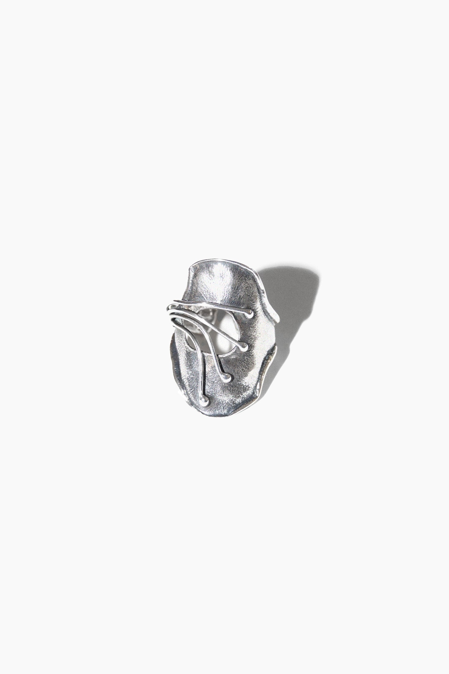 ABSTRACT FLOWER RING (STERLING SILVER)