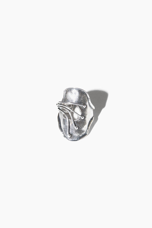 ABSTRACT FLOWER RING (STERLING SILVER)