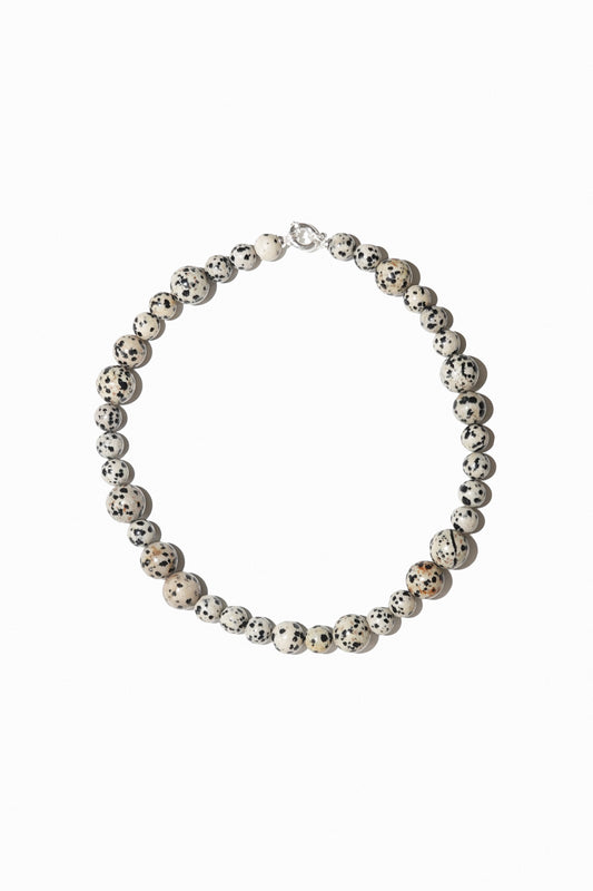Labro No. 14 Quattordici Necklace in Dalmatian Jasper