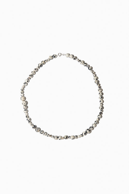 Labro No. 8 Otto Necklace (Dalmation Jasper)