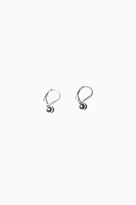 SPHERE HOOPS (STERLING SILVER)