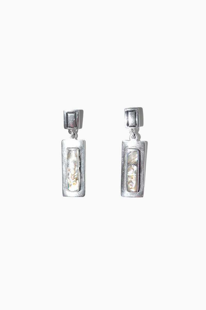 ABALONE DROP EARRINGS (STERLING SILVER)