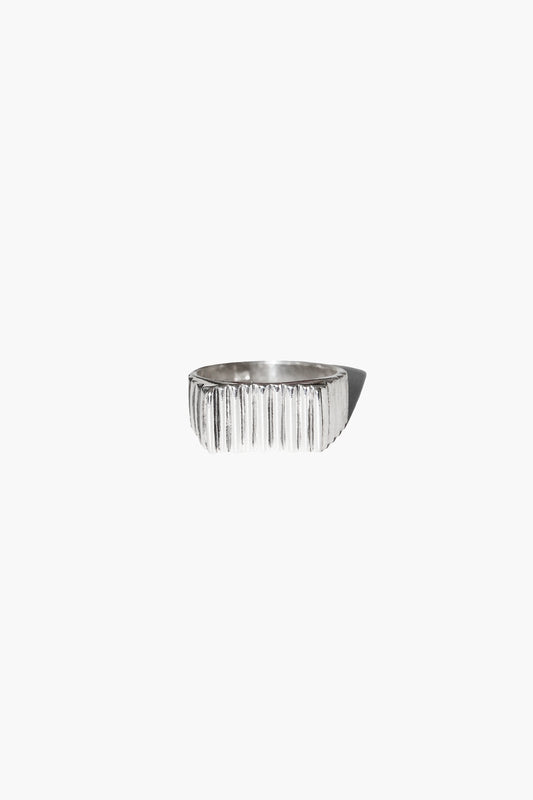 RIDGED RING (STERLING SILVER)