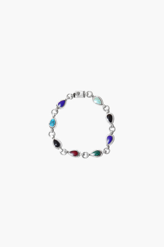 TEARDROP ROUND BRACELET (STERLING SILVER)