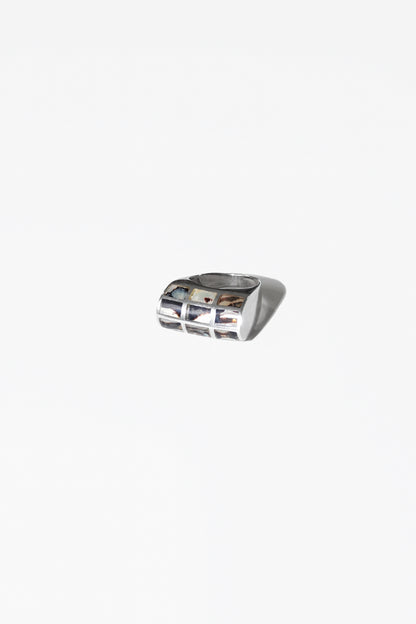 HILL ABALONE RING (STERLING SILVER)