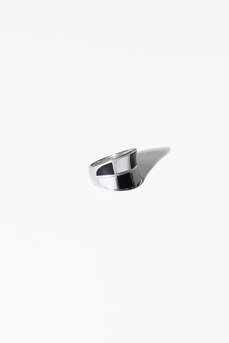 ABALONE COOKIE RING (STERLING SILVER)