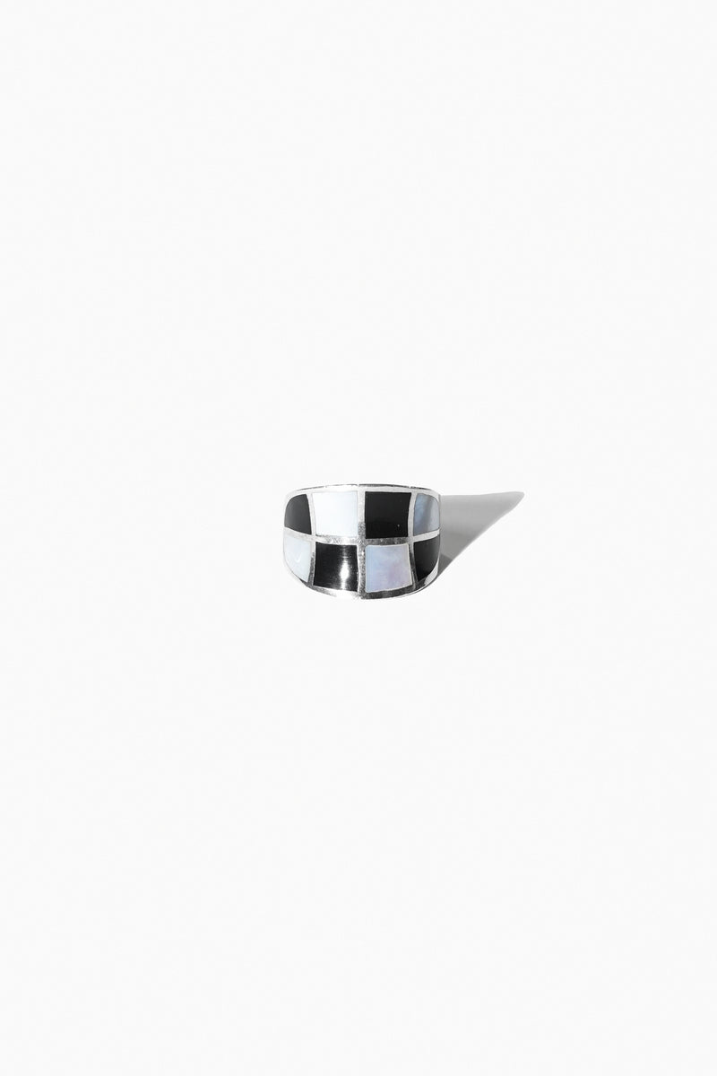 ABALONE COOKIE RING (STERLING SILVER)