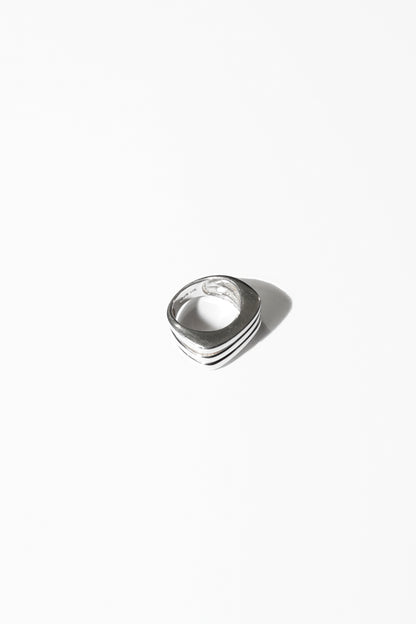 SQUARE BAND RING (STERLING SILVER)