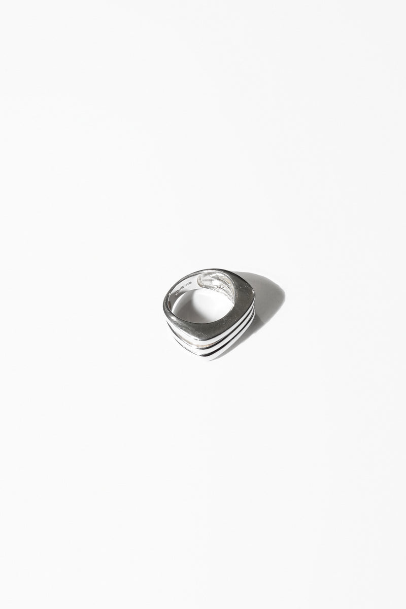 SQUARE BAND RING (STERLING SILVER)