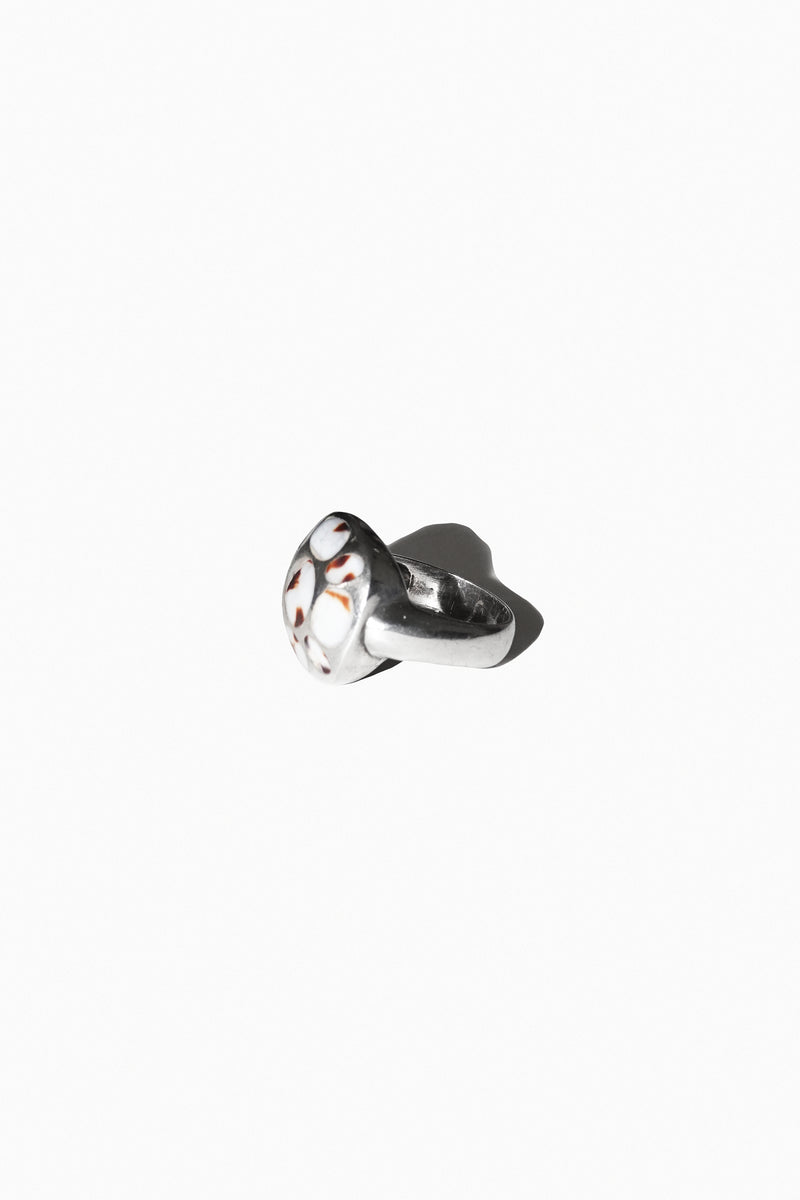 COWRIE INLAY RING (STERLING SILVER)