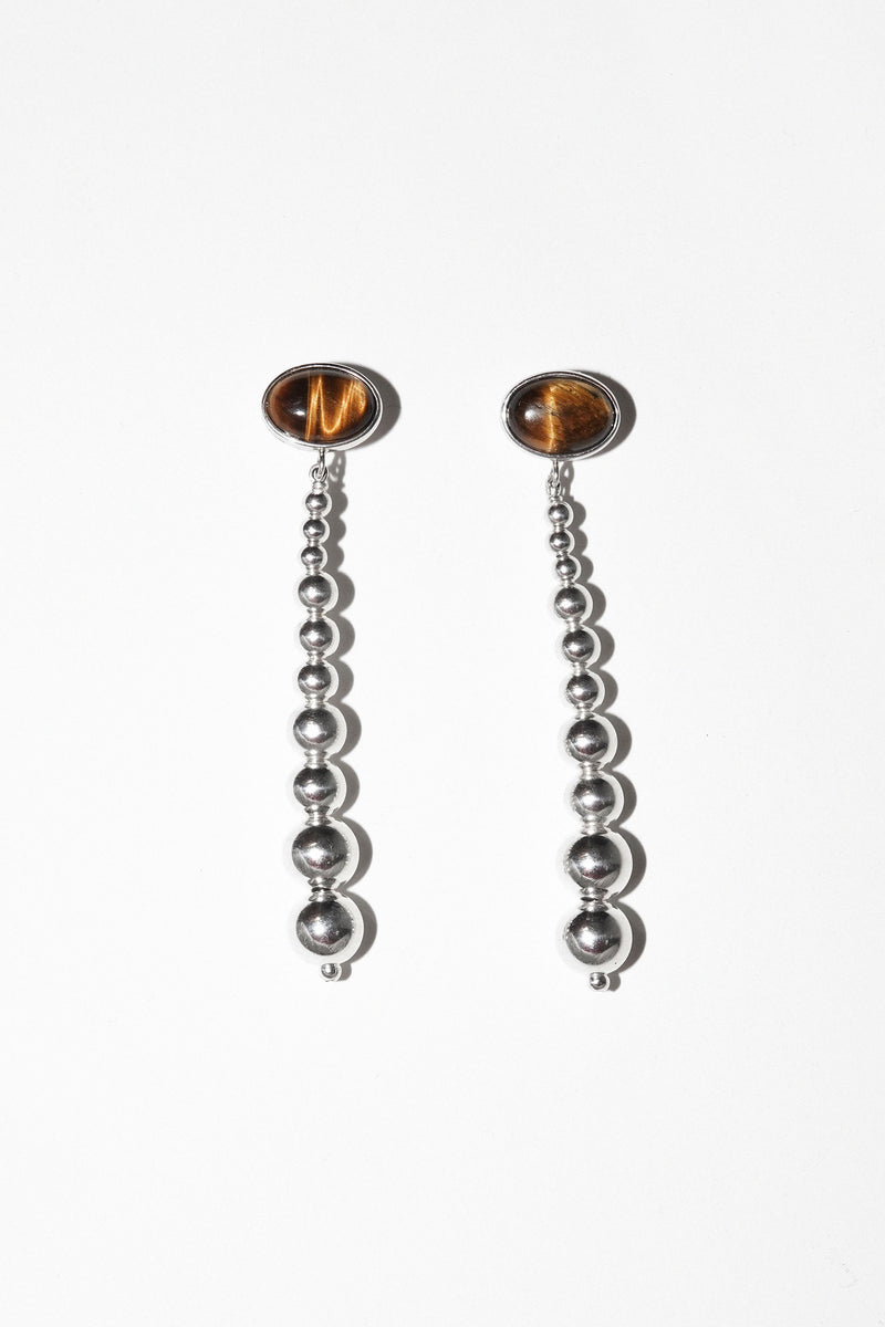 SIENNE EARRINGS (TIGER'S EYE)