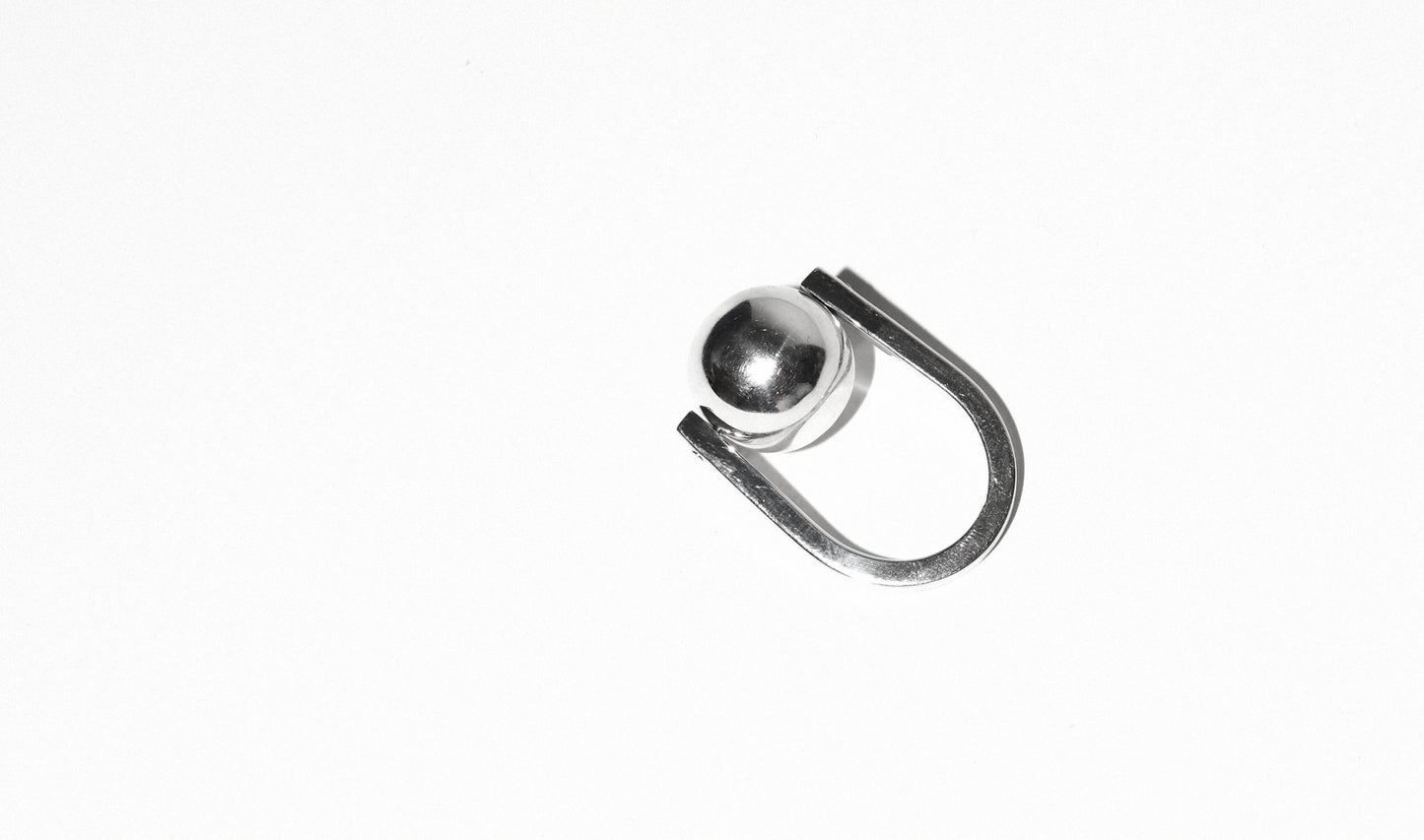 SPINNING SPHERE RING (STERLING SILVER)