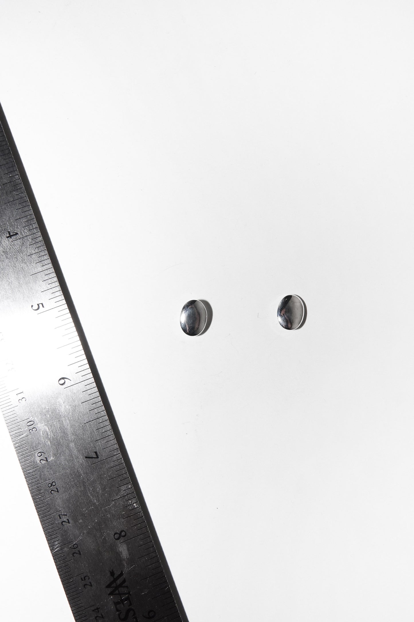 PETITE OVAL STUDS (STERLING SILVER)