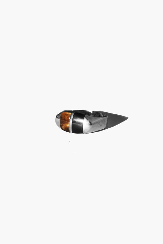 DUO RING (TIGER'S EYE & ONYX)