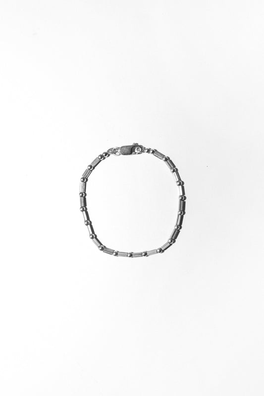 Vintage sterling silver dot dash bracelet