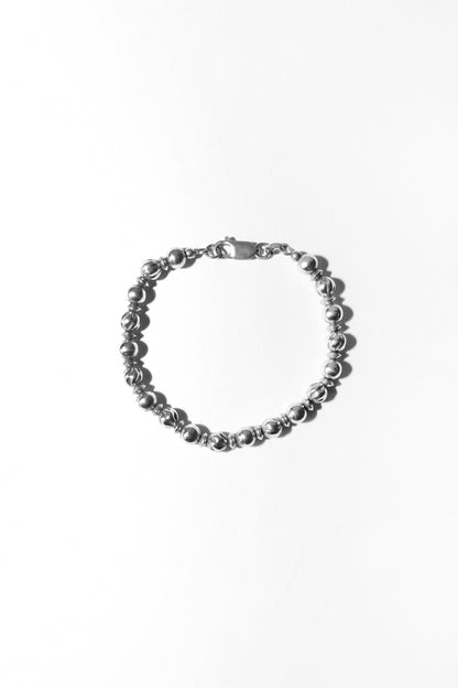TRIO BEAD BRACELET (STERLING SILVER)