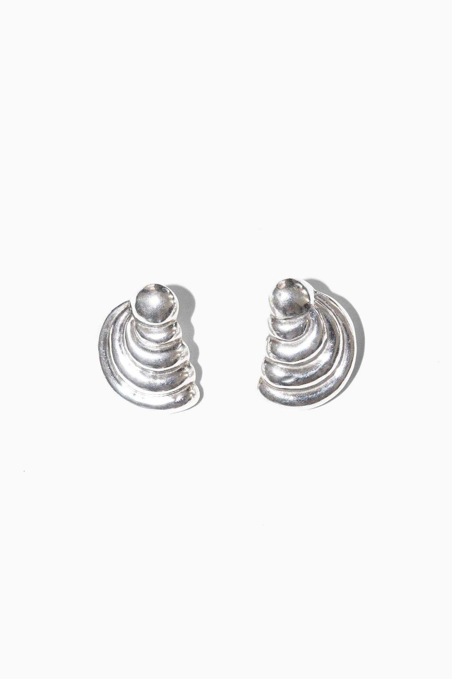 SCULPTURAL EARRINGS (STERLING SILVER)