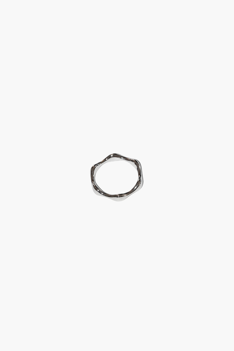 THIN STACKING LUMP BAND (STERLING SILVER)