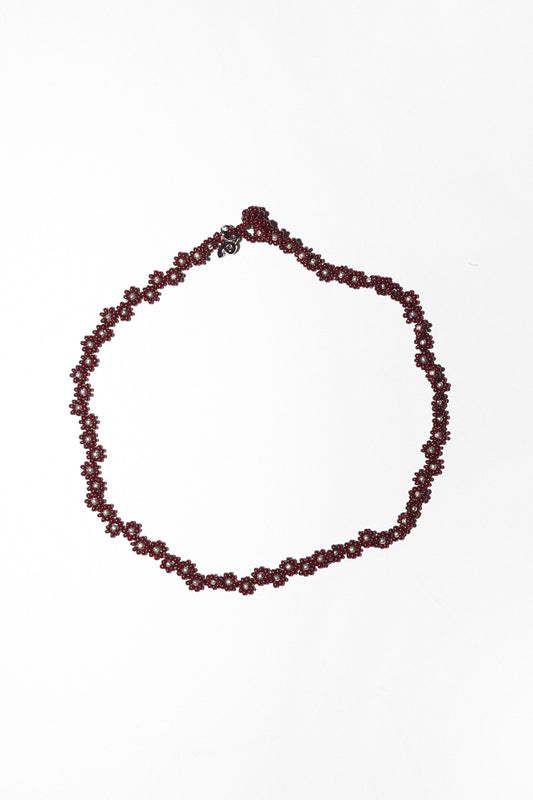 Pura Utz Brown Florecita Necklace