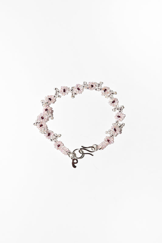 Pura Utz Pink Flower Bracelet