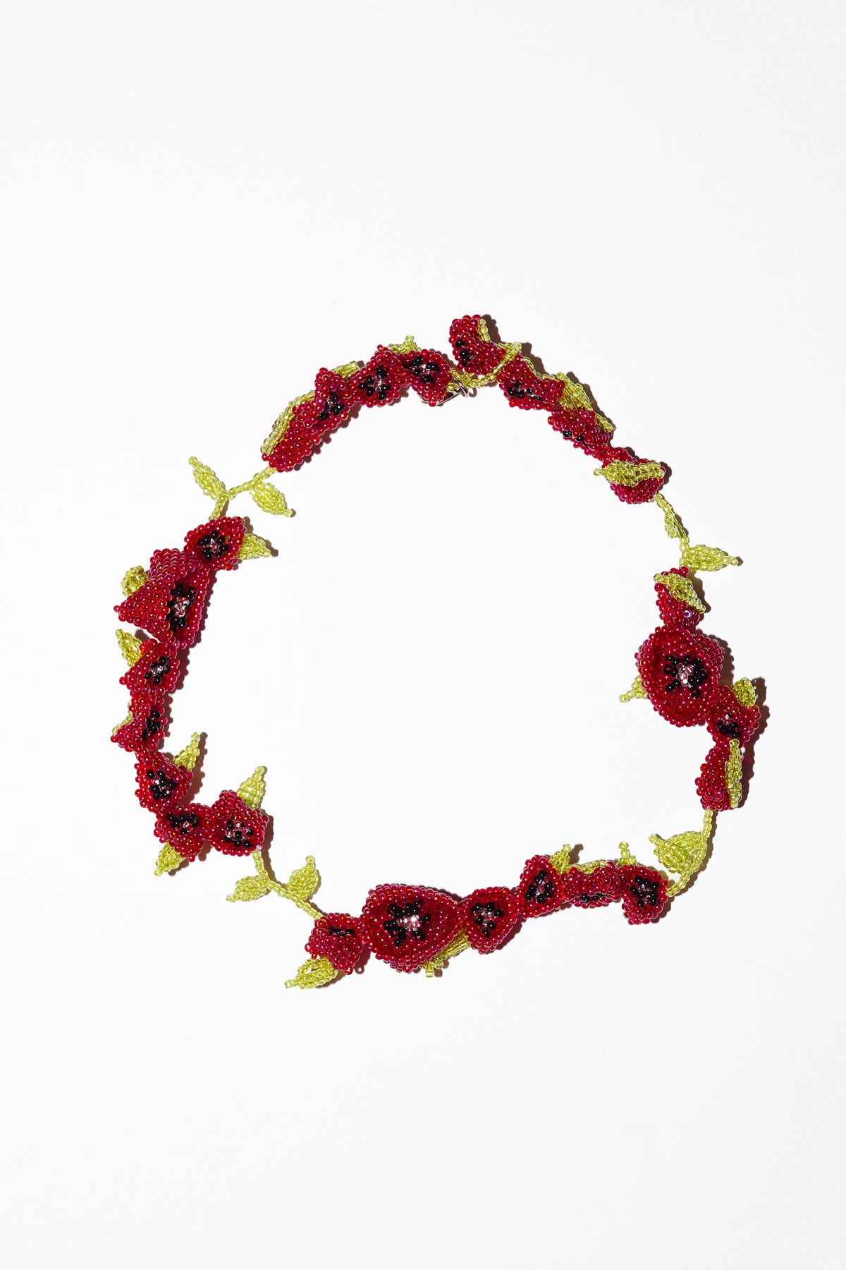 Pura Utz Red Poppy Galore Necklace