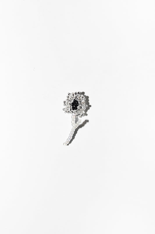 Pura Utz Silver Flor Ear Stick